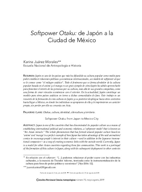 Softpower Otaku: de Japón a la Ciudad de México .
